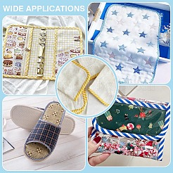 Polyester Stripe Pattern Ribbon&nbsp;OCOR-WH0078-541A