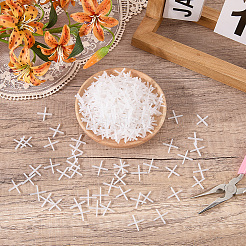 500Pcs Plastic Cross Tile Spacers for Tiling Positioning Clip Leveling System Construction&nbsp;DIY-CN0003-94A