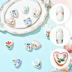 12Pcs 6 Colors Handmade Porcelain Ceramic Beads&nbsp;PORC-FS0001-67
