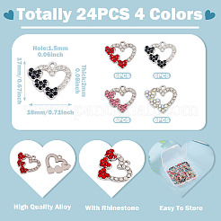 24Pcs 4 Colors Alloy Pendants&nbsp;FIND-TA0009-62