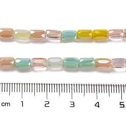 Electroplate Glass Beads Strands&nbsp;EGLA-D030-08H