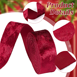 15 Yards 3 Styles Polyester Single Face Velvet Ribbons&nbsp;SRIB-BC0001-31C