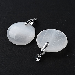 Natural Selenite Pendants&nbsp;G-M091-01D