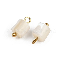 Natural Shell Column Charms&nbsp;STAS-D378-32G