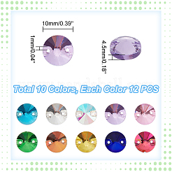 120Pcs 10 Colors Cone Shape Sew on Rhinestones&nbsp;GLAA-GA0001-57B