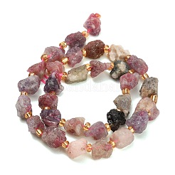 Raw Rough Natural Multicolor Tourmaline Beads Strands&nbsp;G-A322-B11-01