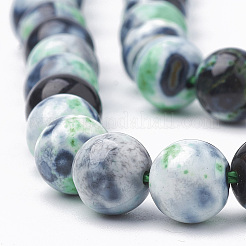 Dyed Natural Fire Crackle Agate Beads Strands&nbsp;G-T098-02B-05
