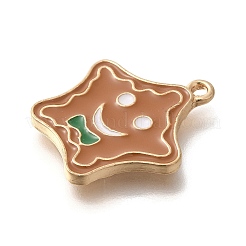 Christmas Theme Alloy Enamel Pendants&nbsp;ENAM-Q509-01KCG-11