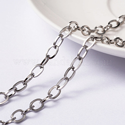 Tarnish Resistant 304 Stainless Steel Cable Chains&nbsp;CHS-H007-32P