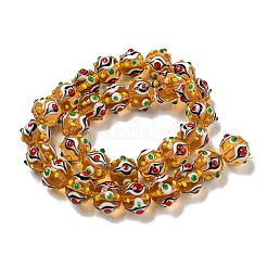 Handmade Lampwork Beads Strands&nbsp;LAMP-N025-05B