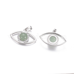 Natural Green Aventurine Pendants&nbsp;G-L512-H09