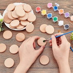Unfinished Wooden Discs&nbsp;WOOD-WH0030-13