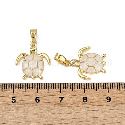 Brass Micro Pave Cubic Zirconia Pendants&nbsp;X-KK-C093-09G-01