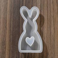 Rabbit Shape DIY Display Decoration Silhouette Silicone Molds&nbsp;LS-DIY-K073-08C