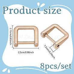 8Pcs Zinc Alloy Bag Suspension Clasps&nbsp;FIND-NB0006-45