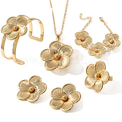 Flower Iron Jewelry Sets&nbsp;WG30024-01