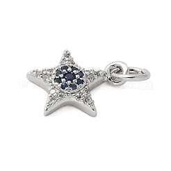 Brass Micro Pave Cubic Zirconia Charms&nbsp;KK-U056-41P