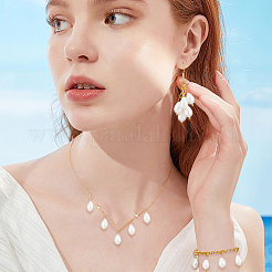 40Pcs Natural Shell Pendants&nbsp;PALLOY-NB00015