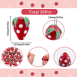 30Pcs Handmade Porcelain Beads&nbsp;PORC-SC0001-07