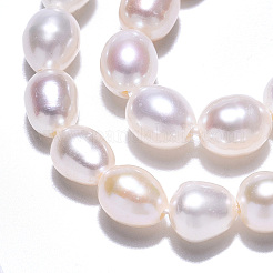 Natural Cultured Freshwater Pearl Beads Strands&nbsp;PEAR-N012-05O