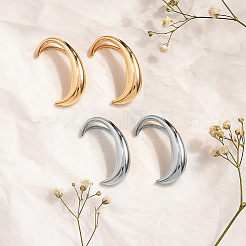 4Pcs 4 Styles C-Shaped Alloy Cuff Earrings&nbsp;EJEW-GO0002-30