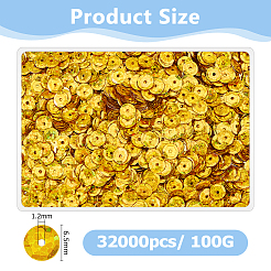 100G PVC Paillette Beads&nbsp;DIY-DC0003-71B