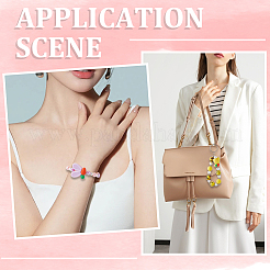 28Pcs Rabbit Ears with Carrot Food Grade Eco-Friendly Silicone Focal Beads with 5Yards Nylon Thread&nbsp;SIL-SC0002-46