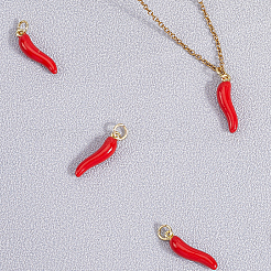 10Pcs Brass Enamel Pendants&nbsp;KK-BBC0019-48A
