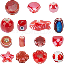 Handmade Porcelain Beads&nbsp;PORC-PA0001-24