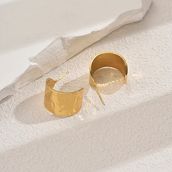 C-Shaped Stainless Steel Stud Earrings&nbsp;JF2048