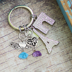 6 Sets 6 Styles Chakra Natural & Synthetic Mixed Stone Chips Alloy Pendants&nbsp;FIND-FH0006-29