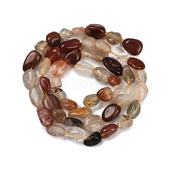 Natural Rutilated Quartz Beads Strands&nbsp;G-R445-6x8-38-01
