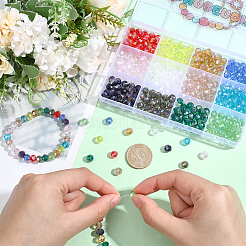 360Pcs 12 Colors Electroplate Glass Beads&nbsp;EGLA-PA0001-49