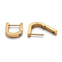 304 Stainless Steel Huggie Hoop Earrings&nbsp;STAS-J033-12B-G