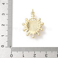 Heart Brass Pendants&nbsp;KK-D426-16E-G