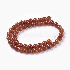 Natural Crackle Agate Beads Strands&nbsp;G-D868-8mm-01