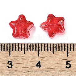 Transparent Spray Painted Glass Beads&nbsp;X1-GLAA-NH0003-01I