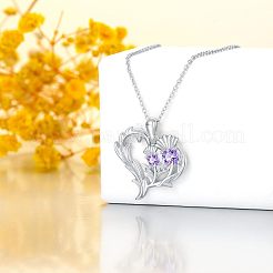 Alloy Rhinestone Pendant Necklaces&nbsp;WGF262C-01