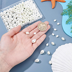 160Pcs 3 Styles Glass Pearl Teardrop Beads&nbsp;HY-NB0001-06A