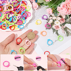 200Pcs Acrylic Open Cuff Ring Components&nbsp;SACR-SC0001-27