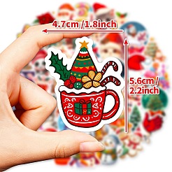 50Pcs Christmas Theme Cartoon Paper Stickers&nbsp;DIY-P085-12