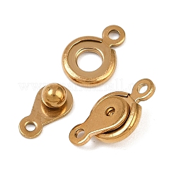 304 Stainless Steel Snap Clasps&nbsp;LS-STAS-K311-03G