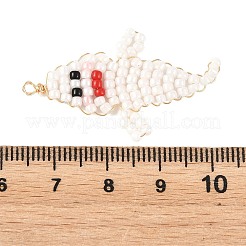 Halloween TOHO Glass Seed Beaded Pendants&nbsp;PALLOY-MZ01386-02