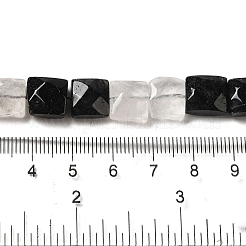 Natural Black Tourmalinated Quartz Beads Strands&nbsp;G-C109-A01-01