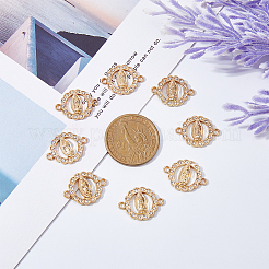 Religion Alloy Connector Charms with Crystal Rhinestone&nbsp;FIND-WH0416-94