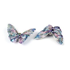 UV Plating Printed Opaque Acrylic Beads&nbsp;PACR-N017-06A