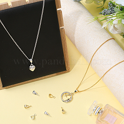 8Pcs 2 Colors 925 Sterling Silver Tube Bails&nbsp;STER-BBC0001-80