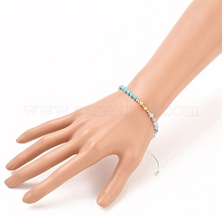 Adjustable Nylon Thread Braided Bead Bracelets&nbsp;BJEW-JB05593-01