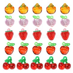 30Pcs 5 Styles Acrylic Pendants&nbsp;MACR-CJ0002-11