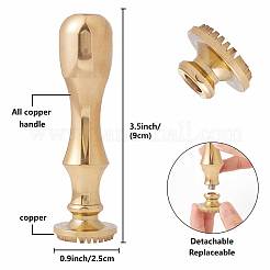 Brass Clay Seal Stamp Set&nbsp;DIY-WH0576-003
